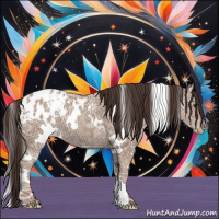 Horse Color:White Spotted Classic Champagne Ice Appaloosa 