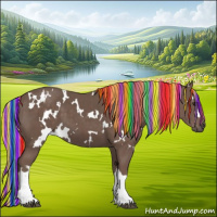 Horse Color:Painted White Spotted Silver Black 