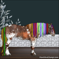 Horse Color:Painted White Spotted Liver Red Dun Ice Tobiano 