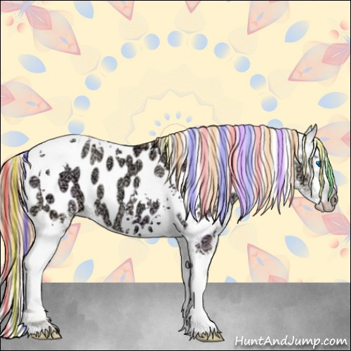 Horse Color:Painted White Spotted Gold Champagne Ice Pearl Dun Splash Tobiano Appaloosa 