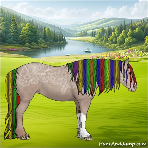 Horse Color:Painted Classic Champagne Ice 