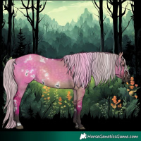 Horse Color:White Spotted Silver Brown Dun Rabicano 