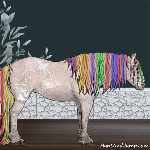 Horse Color:Painted White Spotted Silver Grullo Ice Rabicano 