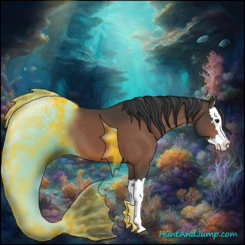 Horse Color:Brown Mushroom Splash 