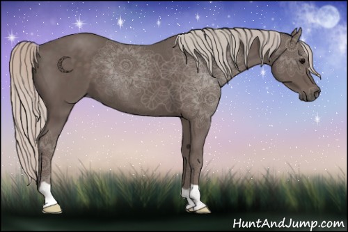 Horse Color:Silver Black 