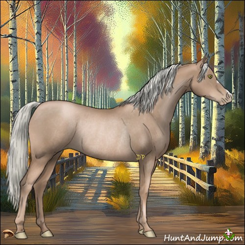 Horse Color:Liver Chestnut Pearl Mushroom Rabicano