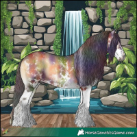 Horse Color:Gray Nacre White Spotted Liver Red Onyx 