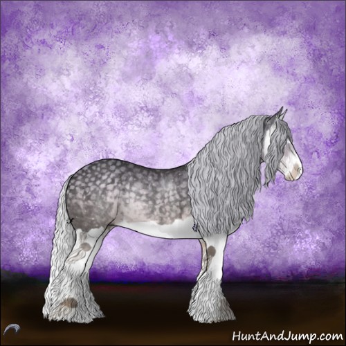 Horse Color:Silver Smoky Black Chinchilla Splash Rabicano 