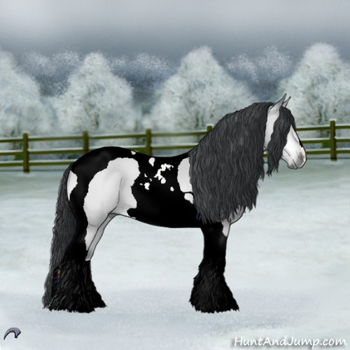 Horse Color:Brown Chinchilla Dun Tobiano 