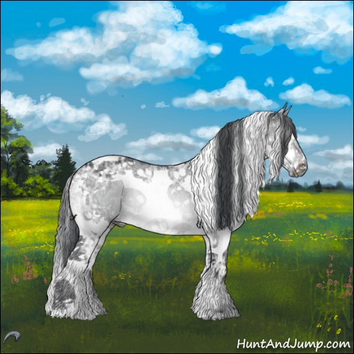 Horse Color:Brown Chinchilla Ice Dun Splash Tobiano