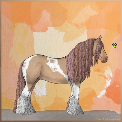 Horse Color:Painted Red Dun Tobiano 