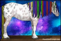 Horse Color:Painted Black Ice Tobiano Appaloosa 