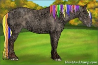 Horse Color:Painted Silver Classic Champagne Ice Dun 