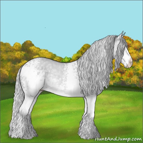 Horse Color:White Spotted Silver Smoky Grullo Chinchilla