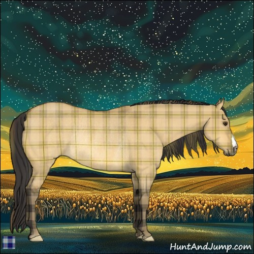 Horse Color:Plaid  Buckskin Dun Rabicano 