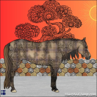 Horse Color:Plaid  Bay Ice Dun 