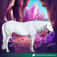 Horse Color:Watercolor Silver Buckskin Ice Pearl Splash 