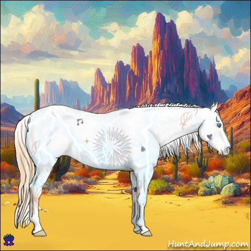 Horse Color:Buckskin Pearl Dun Sabino 