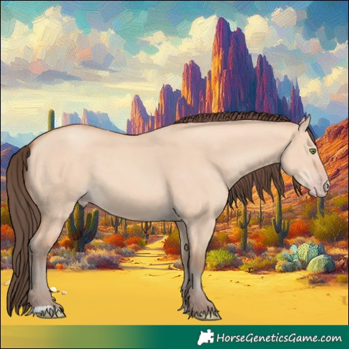 Horse Color:Amber Champagne Dun