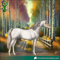 Horse Color:Chocolate Palomino Roan Pearl Mushroom Sabino