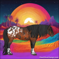 Horse Color:Black Blanket  and Brown Blanket 
