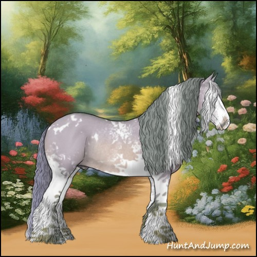 Horse Color:Watercolor White Spotted Red Dun Rabicano 