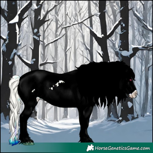 Horse Color:Watercolor White Spotted Silver Brown Chinchilla Ice Dun Appaloosa 