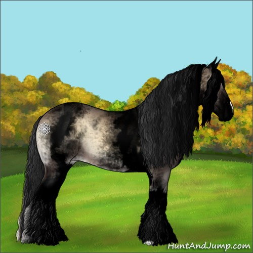 Horse Color:Void White Spotted Brown Onyx Varnish