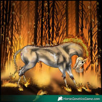 Horse Color:Classic Cream Champagne Onyx Tobiano