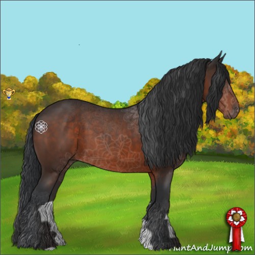 Horse Color:Brown Mushroom 