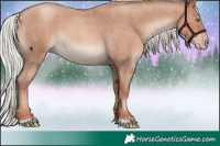 Horse Color:Silver Classic Champagne Roan