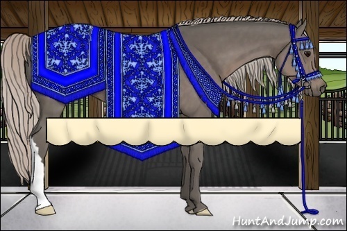 Horse Color:Silver Black 