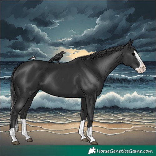 Horse Color:Black Splash 