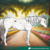 Horse Color:Classic Champagne Sabino 