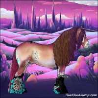 Horse Color:White Spotted Red Onyx Tobiano 