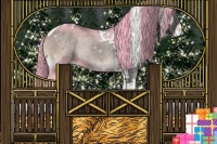 Horse Color:Blue Onyx Tobiano Varnish 