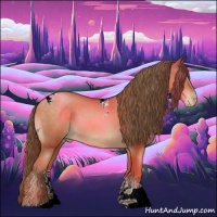 Horse Color:Brown Pearl Tobiano 