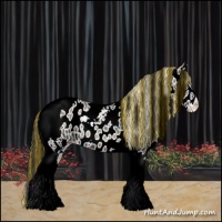 Horse Color:Painted White Spotted Blue Onyx Tobiano Appaloosa 