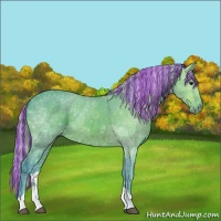 Horse Color:Painted Watercolor Silver Bay Ice Tobiano 