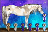 Horse Color:White Spotted Smoky Blue Onyx Pearl