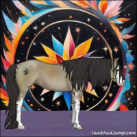 Horse Color:Smoky Grullo Sabino 