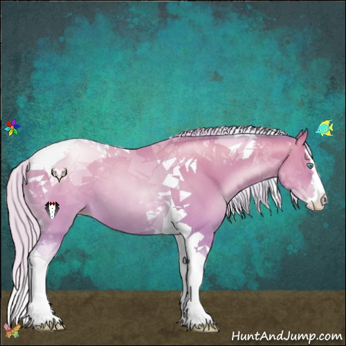 Horse Color:Watercolor Silver Amber Cream Champagne Pearl Splash Tobiano