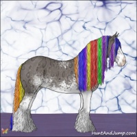 Horse Color:Painted White Spotted Silver Black Ice