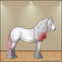 Horse Color:Gray Watercolor Liver Red Onyx Ice 