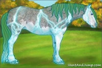 Horse Color:Thunderstruck Watercolor Bay Ice Roan Sabino Splash 