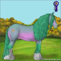Horse Color:Watercolor Bay Appaloosa 