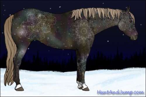 Horse Color:Midnight Liver Chestnut Ice 