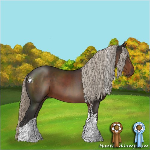 Horse Color:White Spotted Liver Chestnut Tobiano 