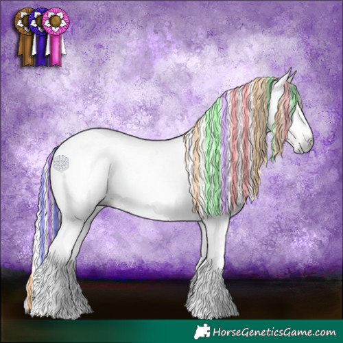 Horse Color:Gray Painted Classic Champagne Splash 