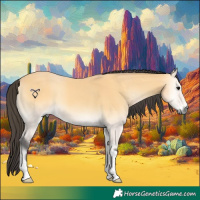 Horse Color:Buckskin Onyx 